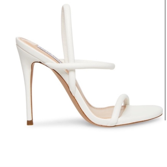 Steve Madden White Strappy Heels - Picture 2 of 8